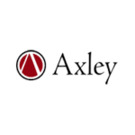 Axley logo with red triangle design