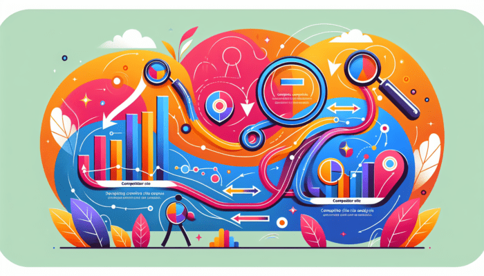 Colorful abstract data analysis and statistics illustration