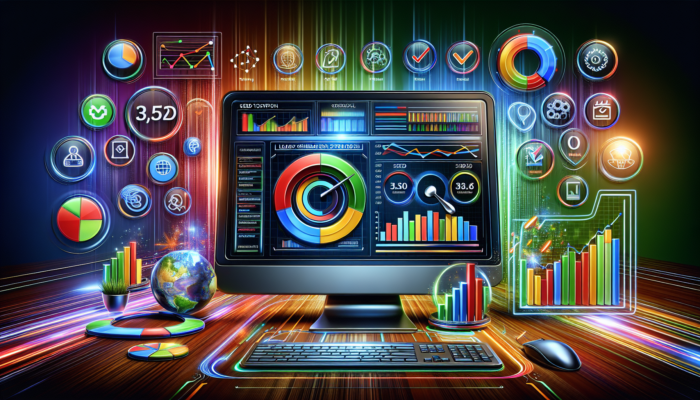 A visual representation of optimizing a website for lead generation.