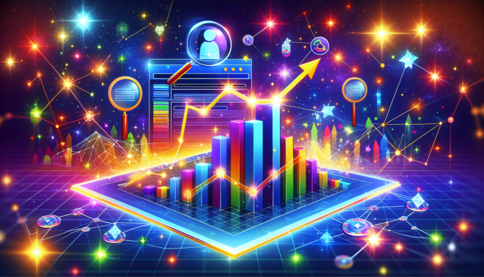 Colorful digital data analysis and network visualization