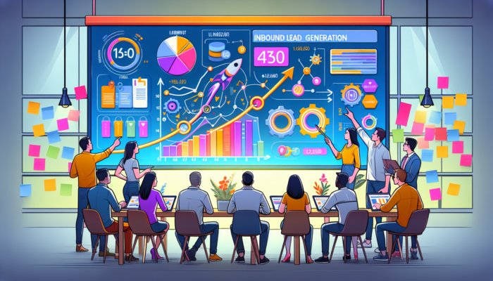 An illustration representing the analysis of inbound lead generation efforts.