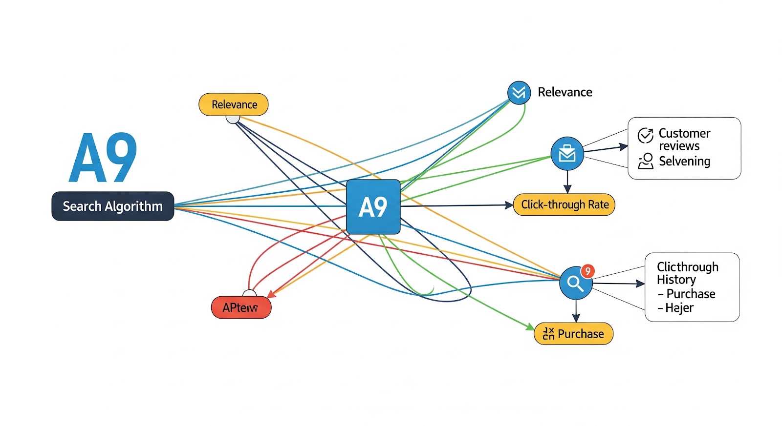A9 search algorithm diagram.
