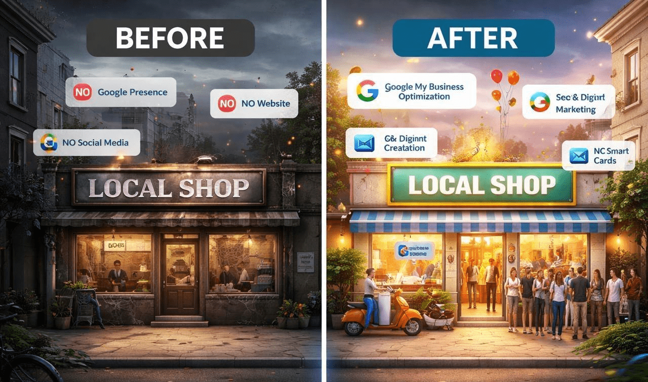 a before and after for independent brands